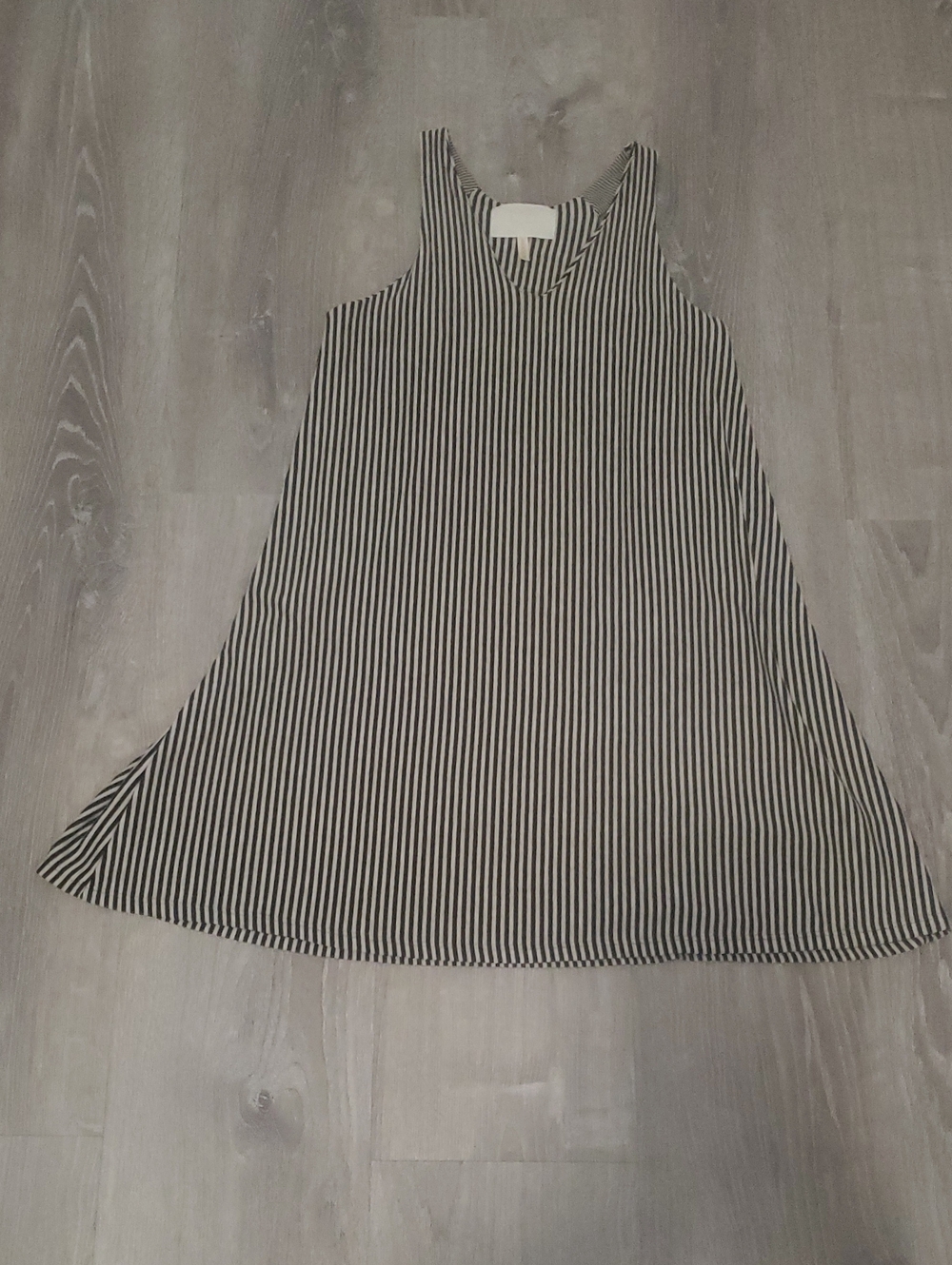 Anthropologie Puella Striped V-Neck Tank Dress Small Made in USA D1379